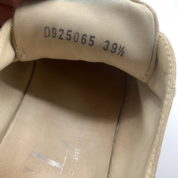 AGL Attilio Giusti Leombruni Low-Top Sneakers Patent-Toe Suede Beige Size 39.5 - Picture 6 of 7